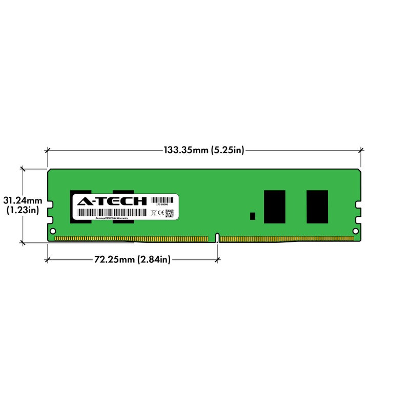 A-Tech 4GB RAM Replacement for Samsung M378A5244CB0-CTD | DDR4 2666MHz PC4-21300 1Rx16 1.2V UDIMM Non-ECC 288-Pin DIMM Memory Module - Image 3
